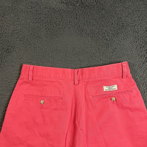 Polo Ralph Lauren Shorts Mens 30 Red Prospect Fit Chino Flat Front Preppy - Picture 7 of 14